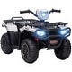 preview thumbnail 1 of 10, Triple Wheel Kids Electric Motorcycle with Interactive Lights and Spring Suspension for Outdoor Play and Gifts​ White