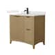Option Natural Oak / Giotto Quartz Top / Matte Black