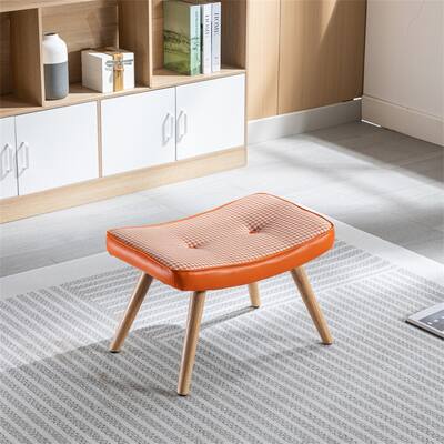 Square Wooden Step ottoman with Non-Slip Pad