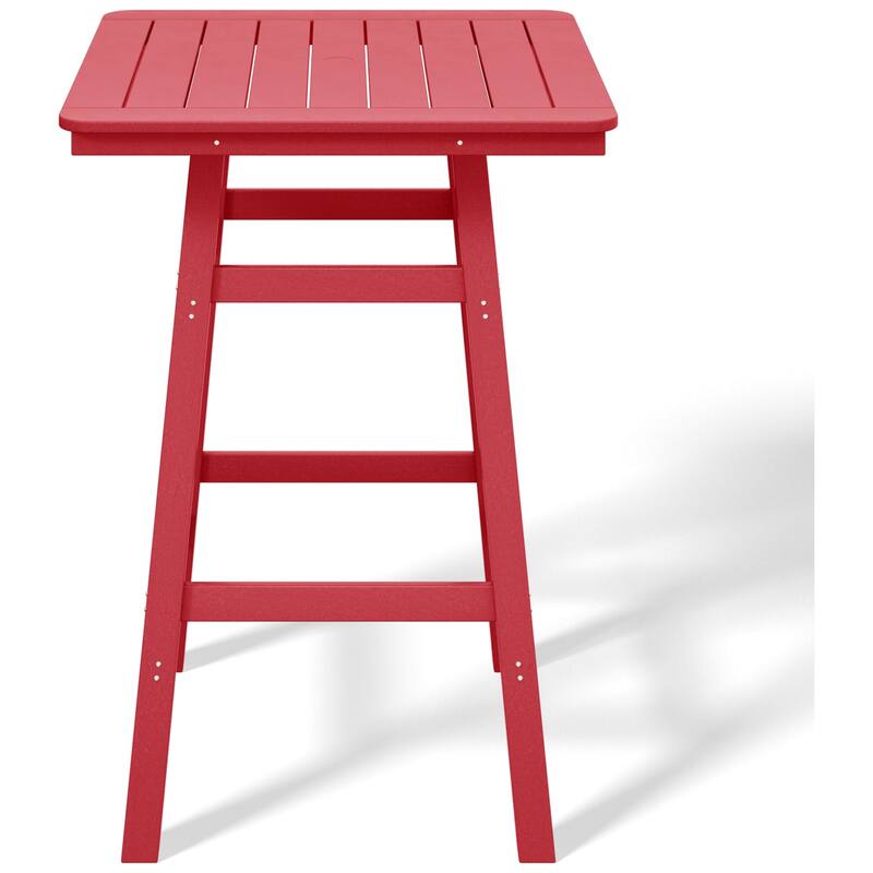 Laguna Hdpe All Weather Outdoor Patio 30" Square Bar Table