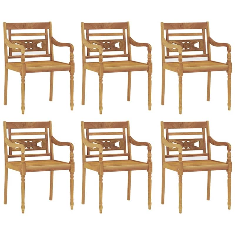 vidaXL Garden Dining Set Teak Wood Medium Seats Many - 39.4 x 78.7 x 29.5