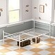 preview thumbnail 40 of 38, VECELO 14 Inch Twin Size Metal Platform Bed Frame,Kids Bed Set of 2, Bed Frame Set of 2