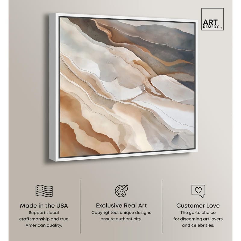 Earthen Flow Canvas by Art Remedy