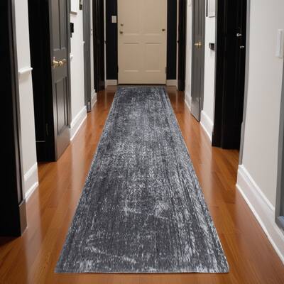 Gafe Modern Non Skid Woven Area Rug By HomeRoots - 96' X '31' X '0.12