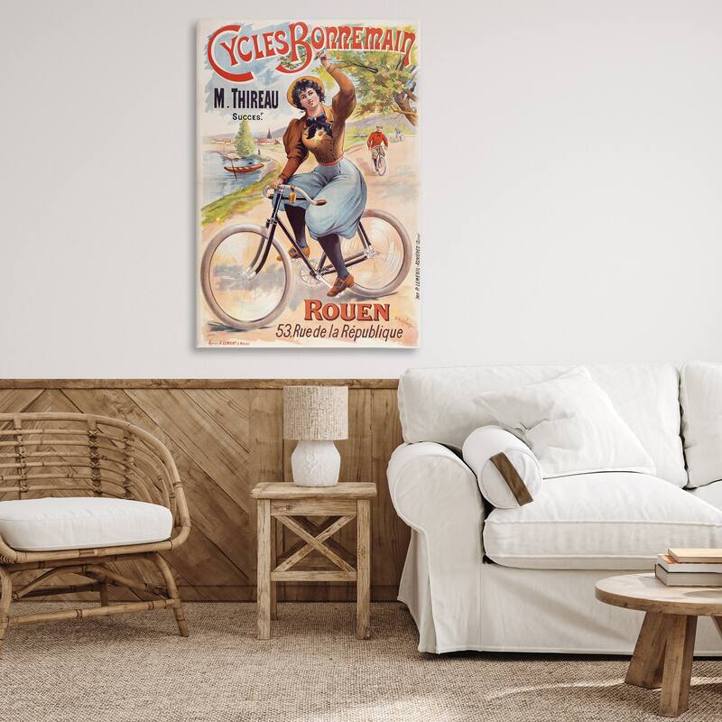 Stupell Vintage Cycles Bonnemain Canvas Wall Art Design By Marcus Jules