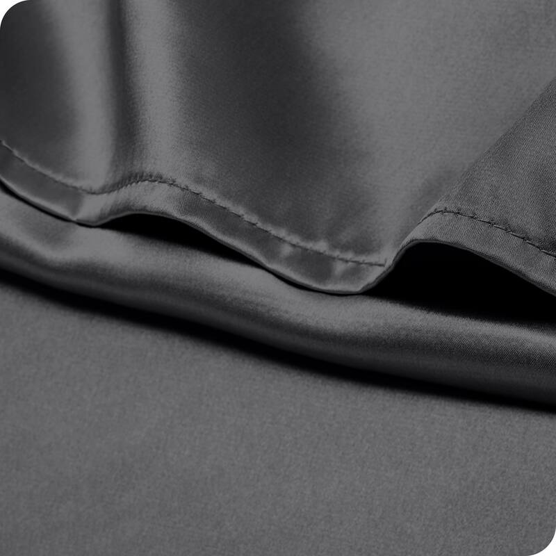 Bare Home Poly Satin Pillowcase Set for Hair and Skin (Set of 2)