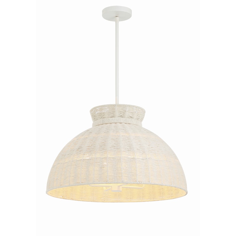 Reese 4 Light Matte White Pendant - 22"W x 13.5"H