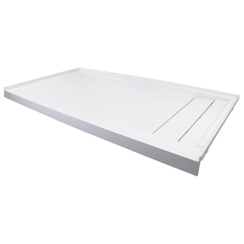 Transolid Linear 60" x 30" Alcove Shower Base with Right Hand Drain - 60" x 30" - 60" x 30"