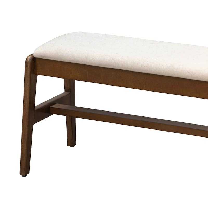 Maya Upholstered Solid Wood Bench