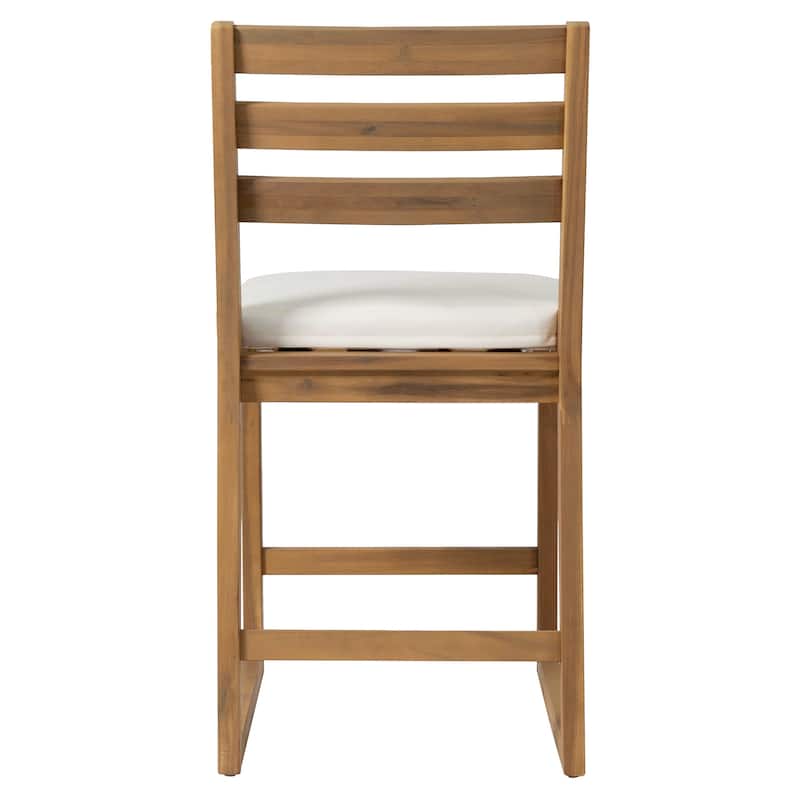 Rustic Patio Bar Set, 5-Piece Outdoor Furniture with Ergonomic Chairs and Solid Wood Tabletop