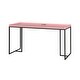 preview thumbnail 14 of 12, Furniture of America Magnus Industrial 59-inch Computer Desk with USBs Pink