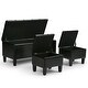 preview thumbnail 62 of 66, WYNDENHALL Lancaster 44 inch Wide Contemporary Rectangle Storage Ottoman