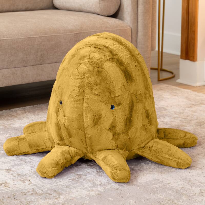 Raven-Symone Huggy the Octopus Sea Buddy Large Kids Stuffed Animal Bean Bag and Pouf