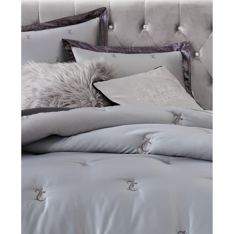 Juicy Couture Gothic Rhinestone Crown Pillow 20" x 20"