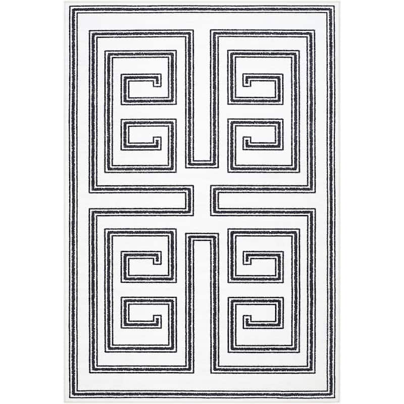 Livabliss Scandinavian Lavable Geometric Washable Area Rug