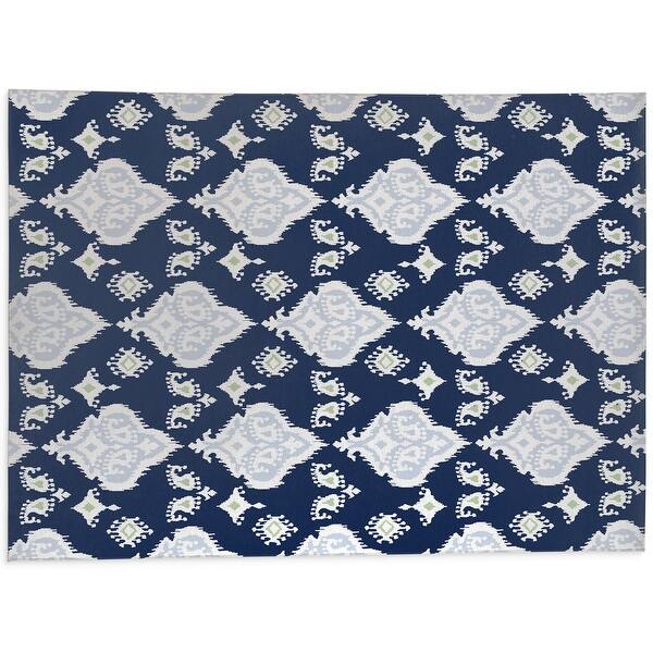 POOLSIDE IKAT NAVY Kitchen Mat By Kavka Designs Bed Bath & Beyond