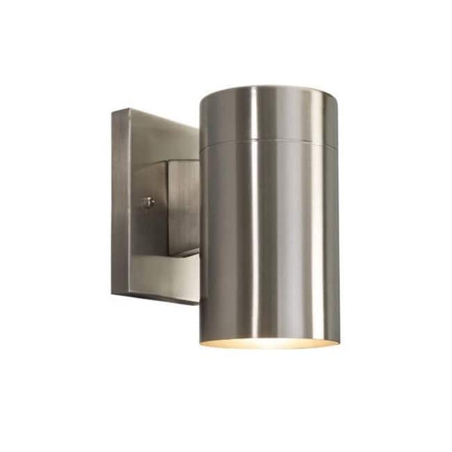 Canarm Night Sky Single Light 7-11/32" High Outdoor Wall Sconce - Brushed Nickel