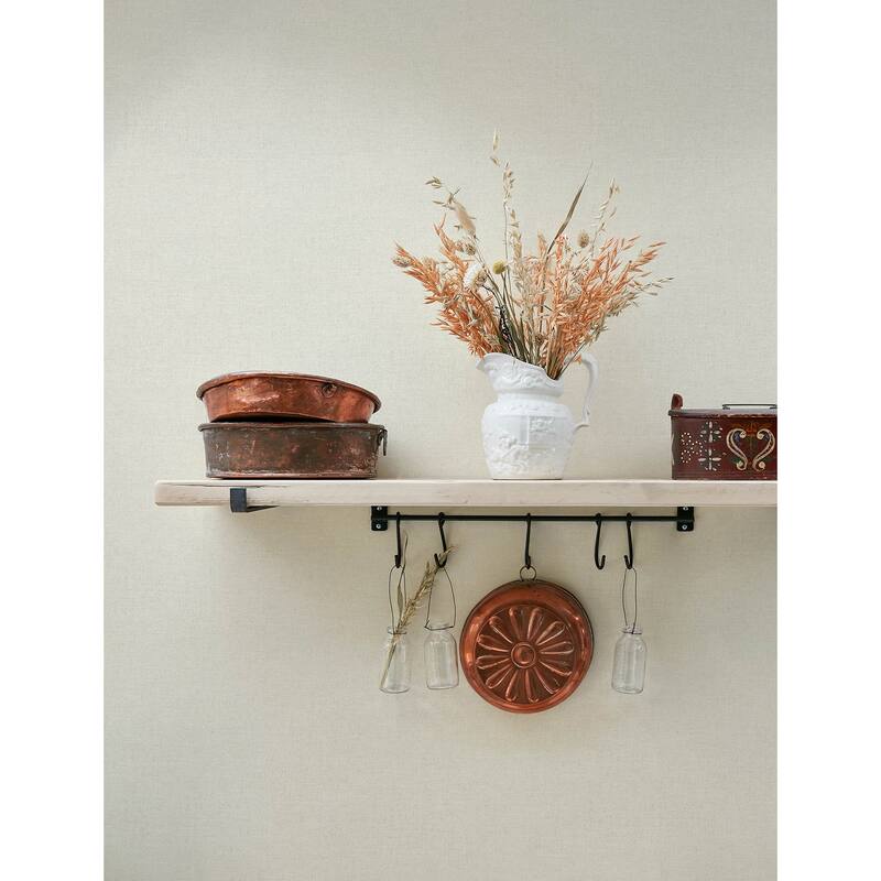 Chesapeake Chambray Dove Fabric Weave Wallpaper