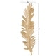 preview thumbnail 9 of 16, Gold Polystone Large Metallic Feather Bird Wall Decor