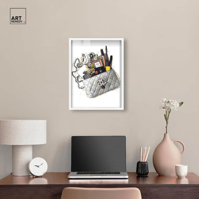 Grey Treasure Bag Shadowbox by Art Remedy