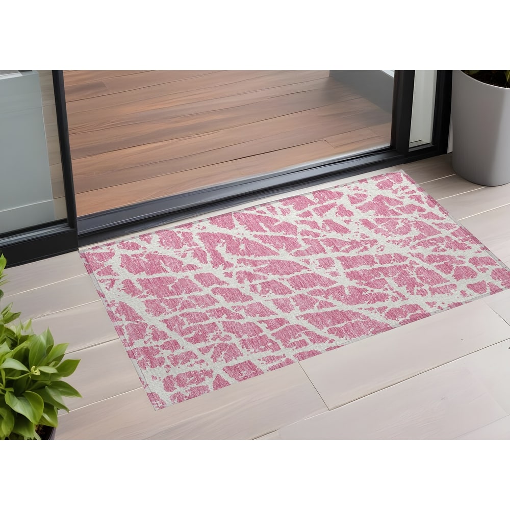 Daso Unique Abstract Weather Resistant Classic Meets Modern Outdoor Rug