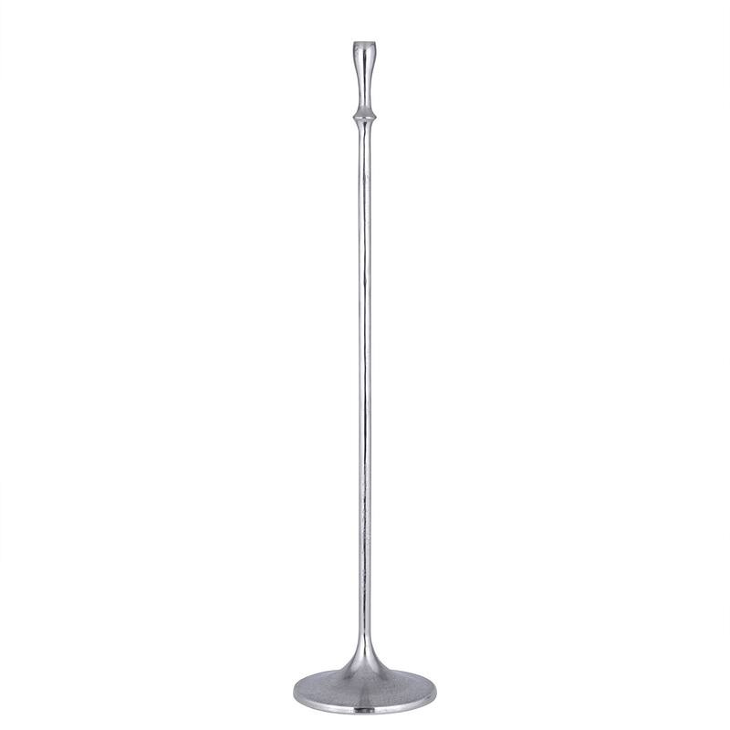 Lg. Alum. Novo Candlestick Raw Nickel - RAW NICKEL