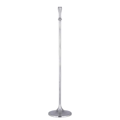 Lg. Alum. Novo Candlestick Raw Nickel - RAW NICKEL