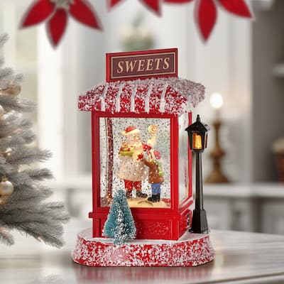 7.5"Led Sweets Shop Water Globe