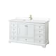 Option White / White Cultured Marble Top / Brushed Gold