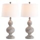 preview thumbnail 3 of 4, SAFAVIEH Lighting 29-inch Ephraim Brown LED Table Lamp (Set of 2) - 15"x15"x28.5"