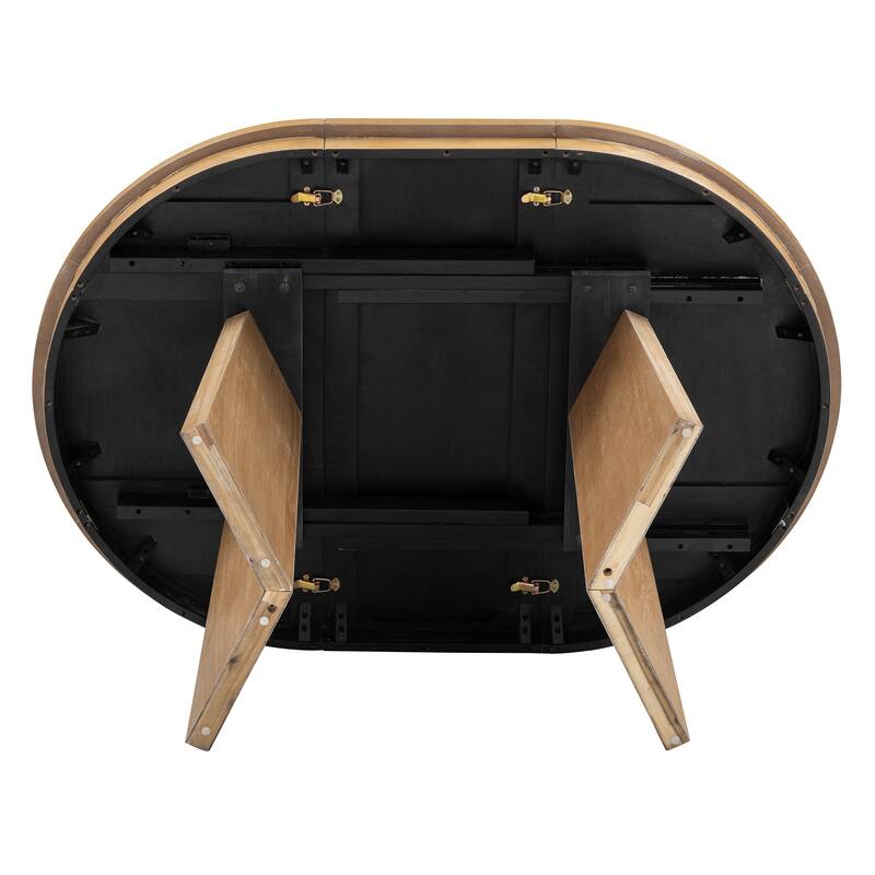 Extendable Dining Table with 16-inch Leaf