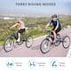 3 Wheel Electric Bicycle, 7 Speeds Electric Tricycle for Adults with ...
