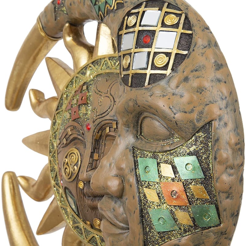 Q-Max Mosaic Sun and Moon Wall Decor