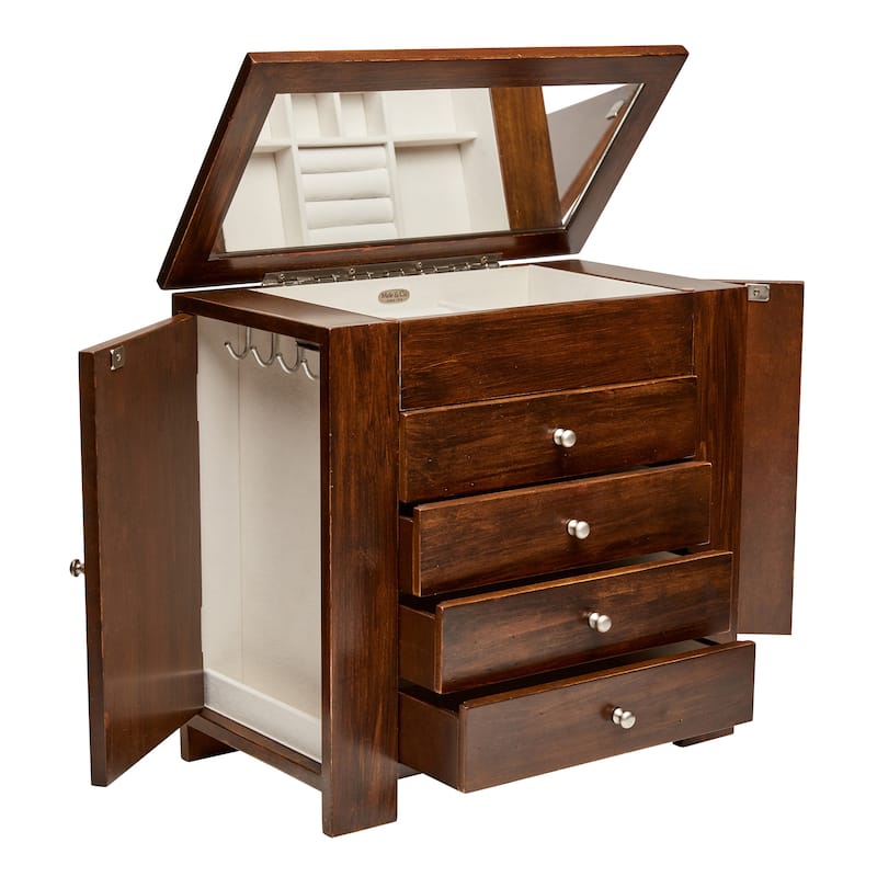 Mele and Co Makenna Wooden Jewelry Box Bed Bath & Beyond 20729649