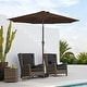 preview thumbnail 22 of 76, 9-ft Patio Market Umbrella with Tilting Pole, Waterproof & Breathable Canopy