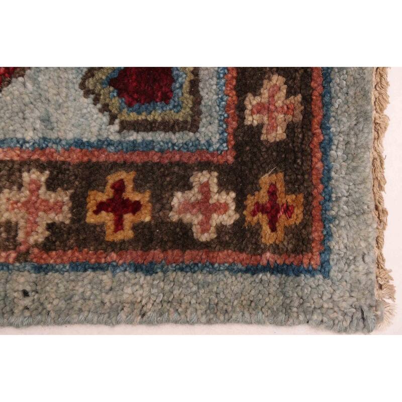 ECARPETGALLERY Hand-knotted Jules Serapi Light Blue Wool Rug - 8'0 x 9'10