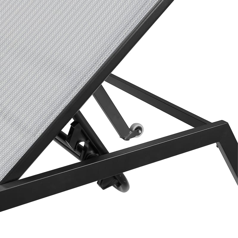 Corvus Torino Sling Fabric Reclining Outdoor Chaise Lounges (Set of 4)