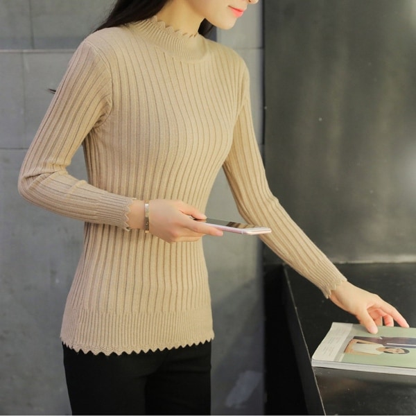 mock turtleneck womens