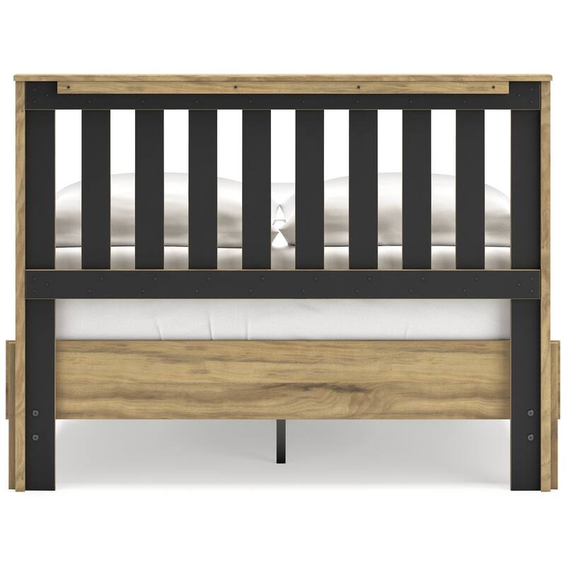 Signature Design by Ashley Bermacy Light Brown Full Panel Headboard