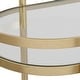 preview thumbnail 6 of 4, Uttermost Isabelle Gold Bar Cart - 30" H x 33.5"W x 17.75" D