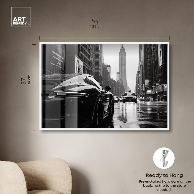Rainy Day New York Shadowbox by Art Remedy