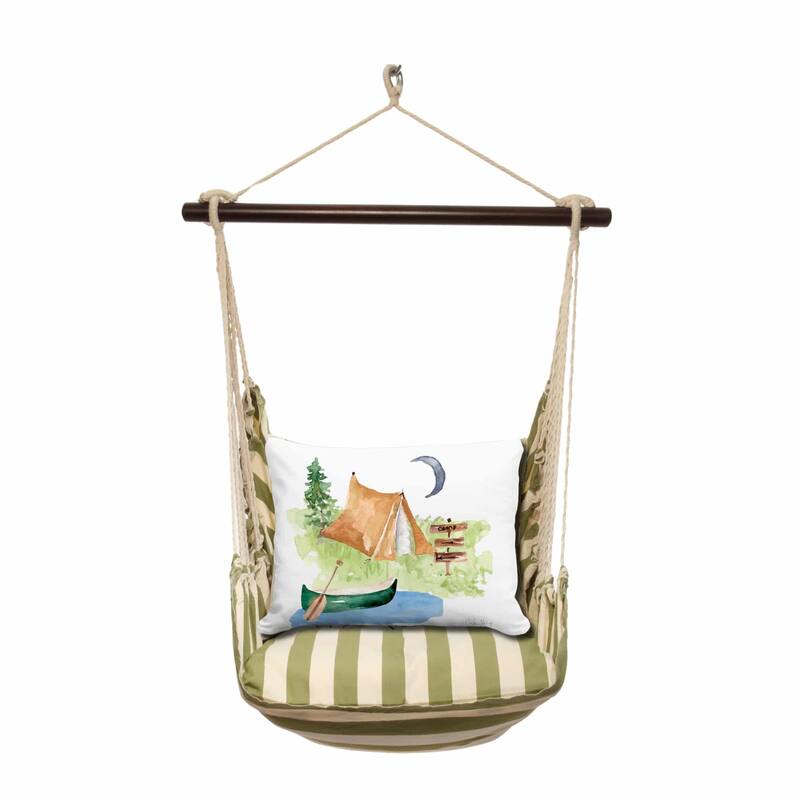 Magnolia Casual Swing Set 4 piece - Summer Palms Stripe w/ Summer Camp