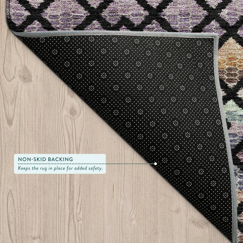 Machine Washable Indoor/ Outdoor Cabo Stripe Chantille Rug