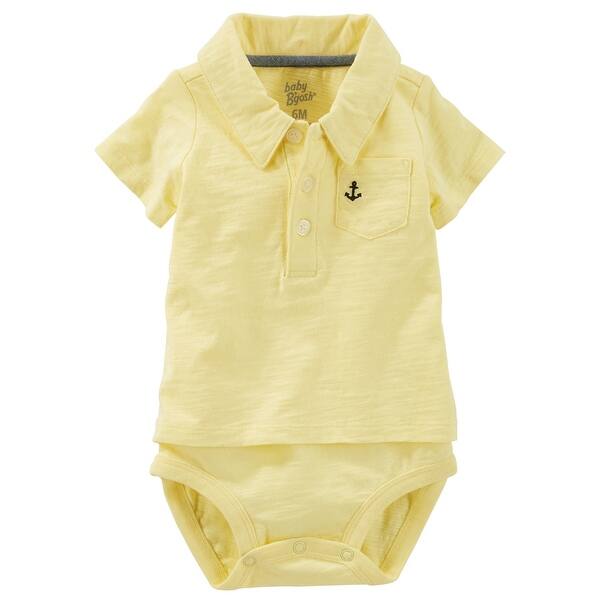 Shop Oshkosh B Gosh Baby Boys Double Decker Polo Bodysuit 0 3