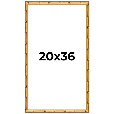 20x36 Frame Gold Bamboo Picture Frame - Complete Modern Photo Frame