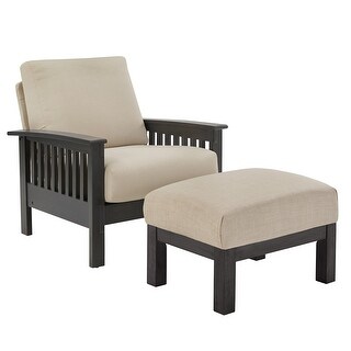 Hills Mission-style Oak Chair Ottoman iNSPIRE Q