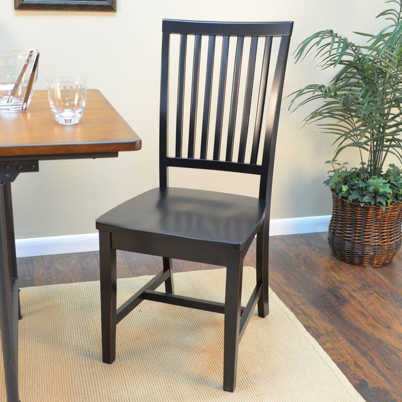 Hand Finished Dining Chair - 39" - Antique Black