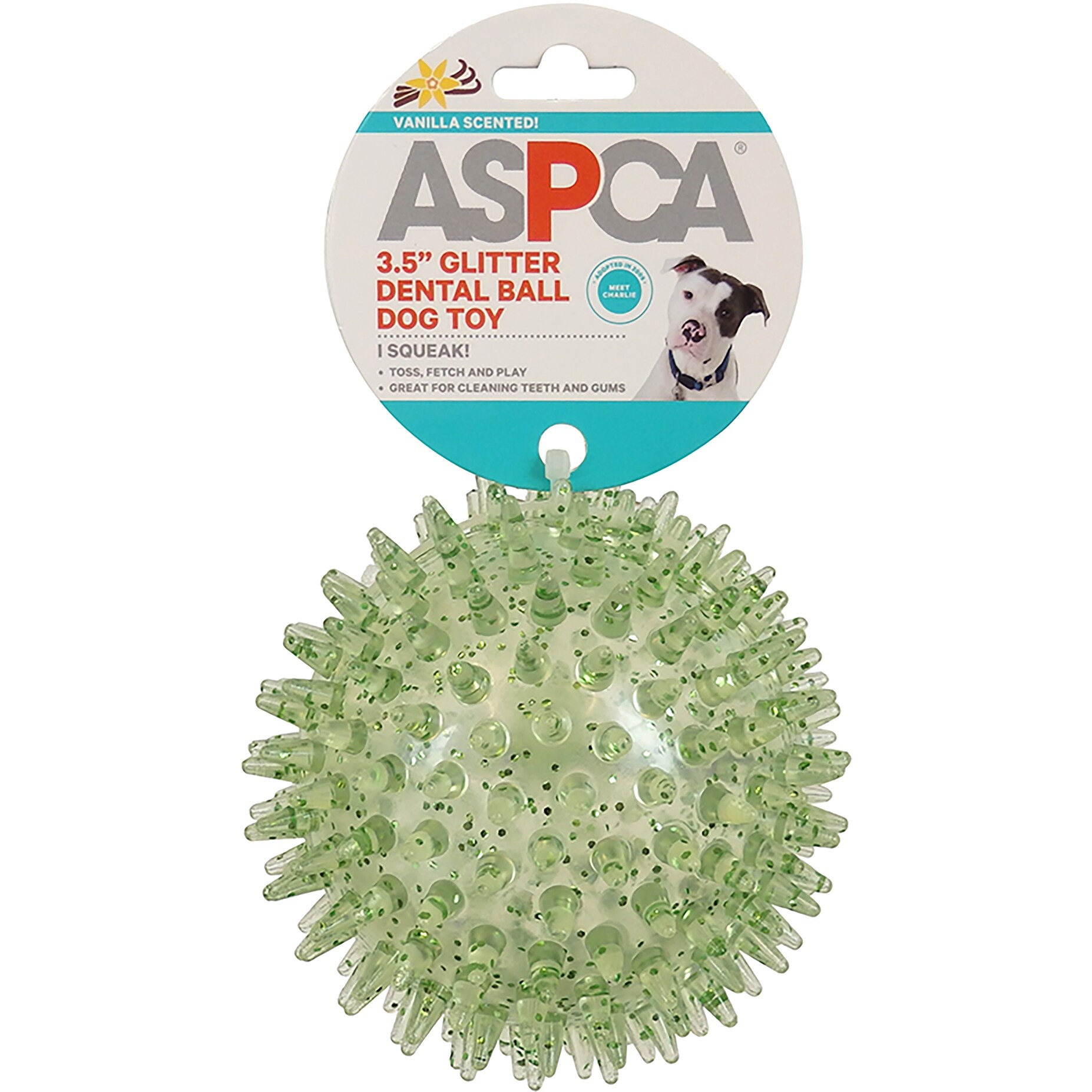 Aspca 3 5 Glitter Dental Ball Dog Toy Green Overstock