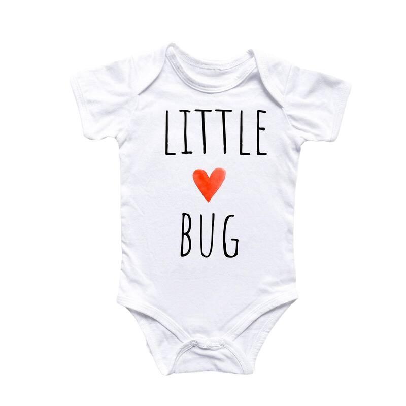 Little Bug - Baby Boy Girl Clothes Infant Bodysuit Funny Cute Newborn - White - Newborn