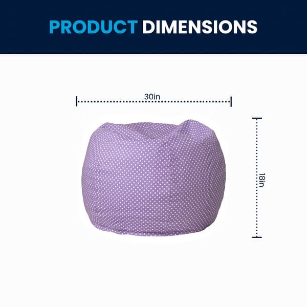 dimension image slide 21 of 22, Small Refillable Bean Bag Chair for Kids and Teens